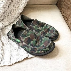 Boys Sanuk Slip Ons